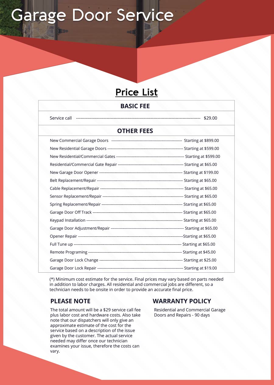 List Express Garage Door Service